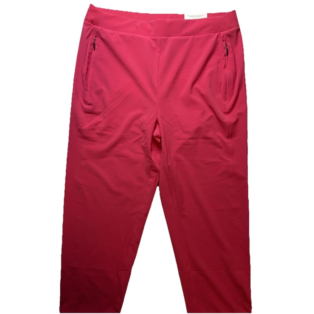 Chicos Zenergy UPF Neema Bungee Crop Pants Pink Bromeliad 570357779 Size 1 US 8 - Picture 5 of 16